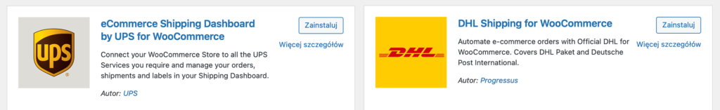 WooCommerce delivery options
