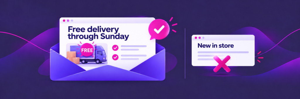 specific email subject lines instead of generic ones